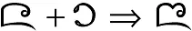 Lanna ligature: two characters, one glyph