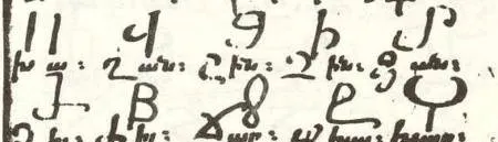 Caucasian Albanian script sample