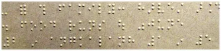 Braille script sample
