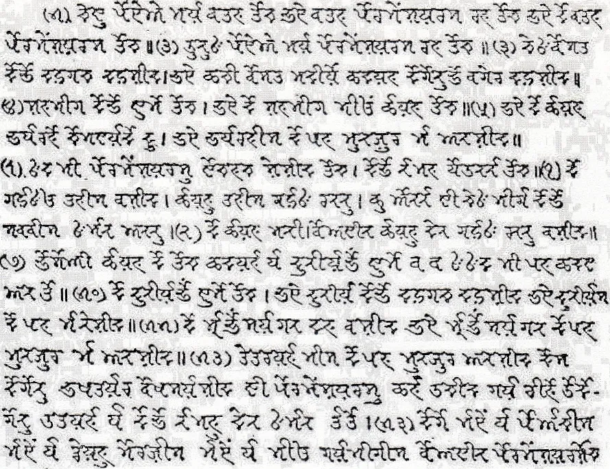 Introduction to John's Gospel in the Takri script