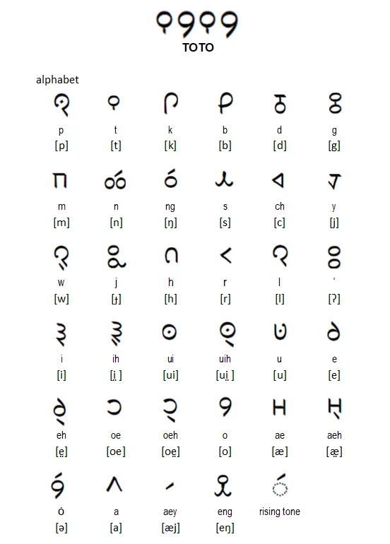 Toto script chart